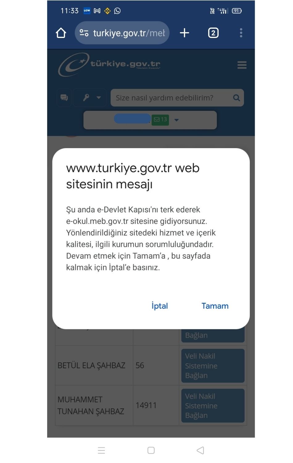 e-devlet nakil 