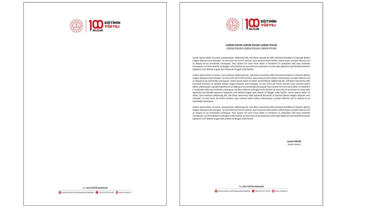 Eğitimin Yüzyılı resmi yazı 