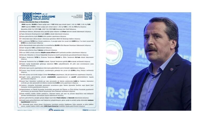 2026-2027 Memur Sen 8. Toplu Sözleşme Talepleri