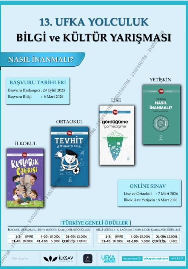 2025 Ufka Yolculuk Şartname Takvim Ödüller